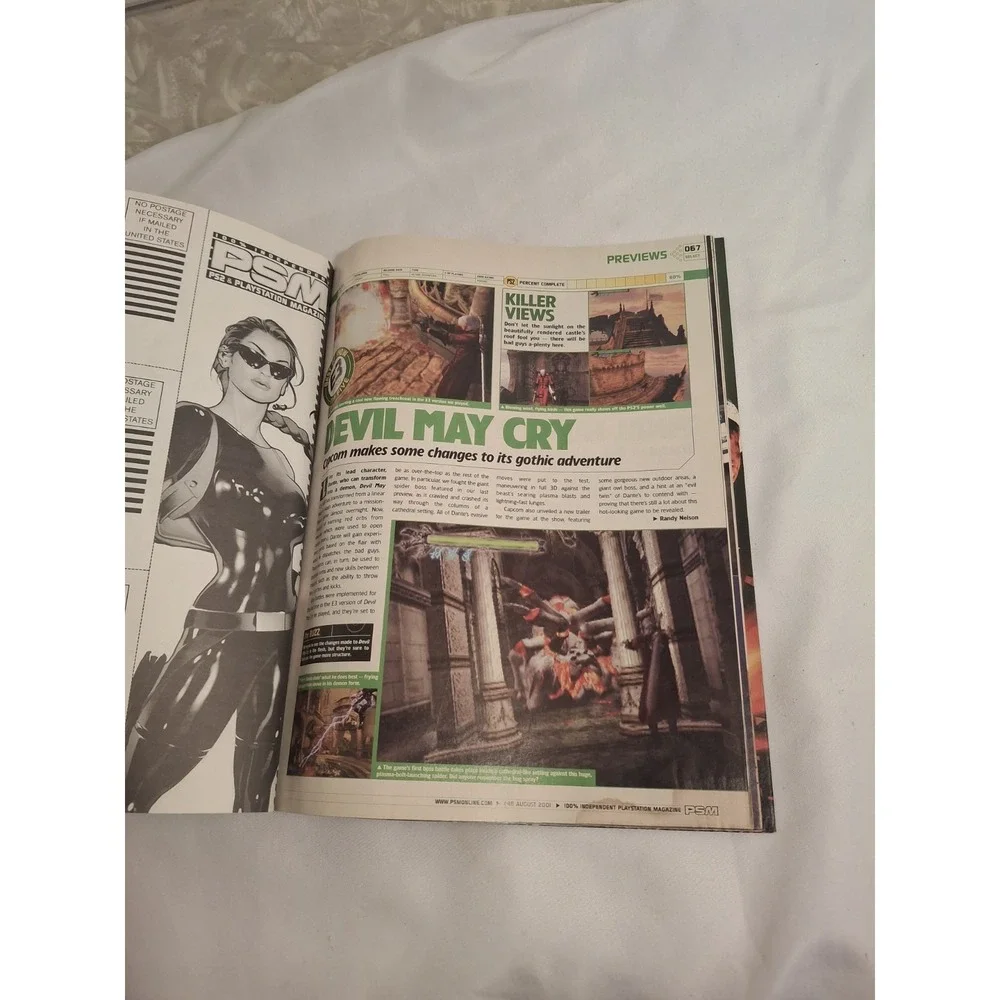 PlayStation Magazine Aug 2001 Issue 48 Vintage Game Magazine Resident Evil CV